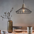 Nordic Industrial Rustic Black Metal Cement Pendant Lamp